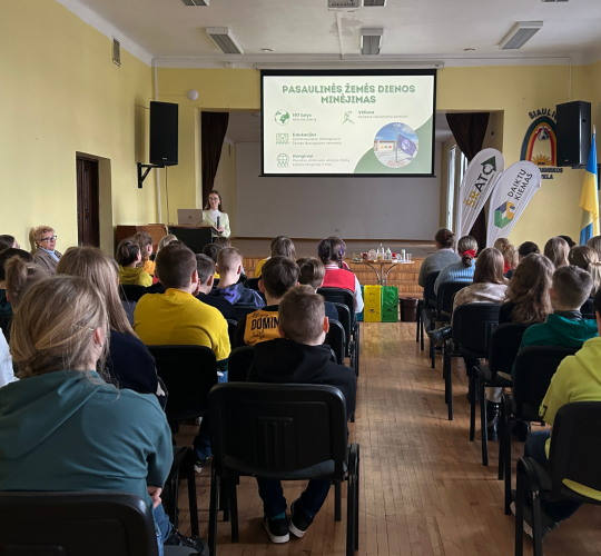 Pasaulinės Žemės diena Šiaulių regione: moksleiviai ir aplinkosauginės veiklos